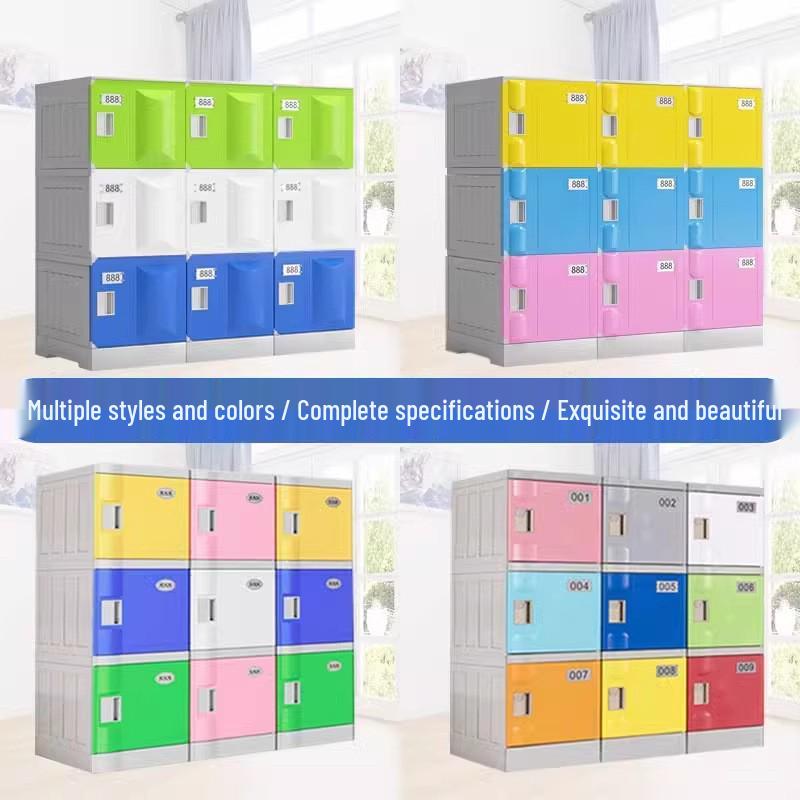 ABS Plastic Student Storage Cabinet with Fingerprint Lock, Anti-collision, Anti-mildew Features