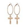 Cross Earrings for Women Cross Pendant Earrings Drop Earrings Vintage Jewelry Accessories