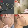 Clip On Earrings Fashionable Jewelry Women Non Pierced Chic Accessories Rose Gold Tone Loop Big Circle Statement Exaggerated Personality Ladies