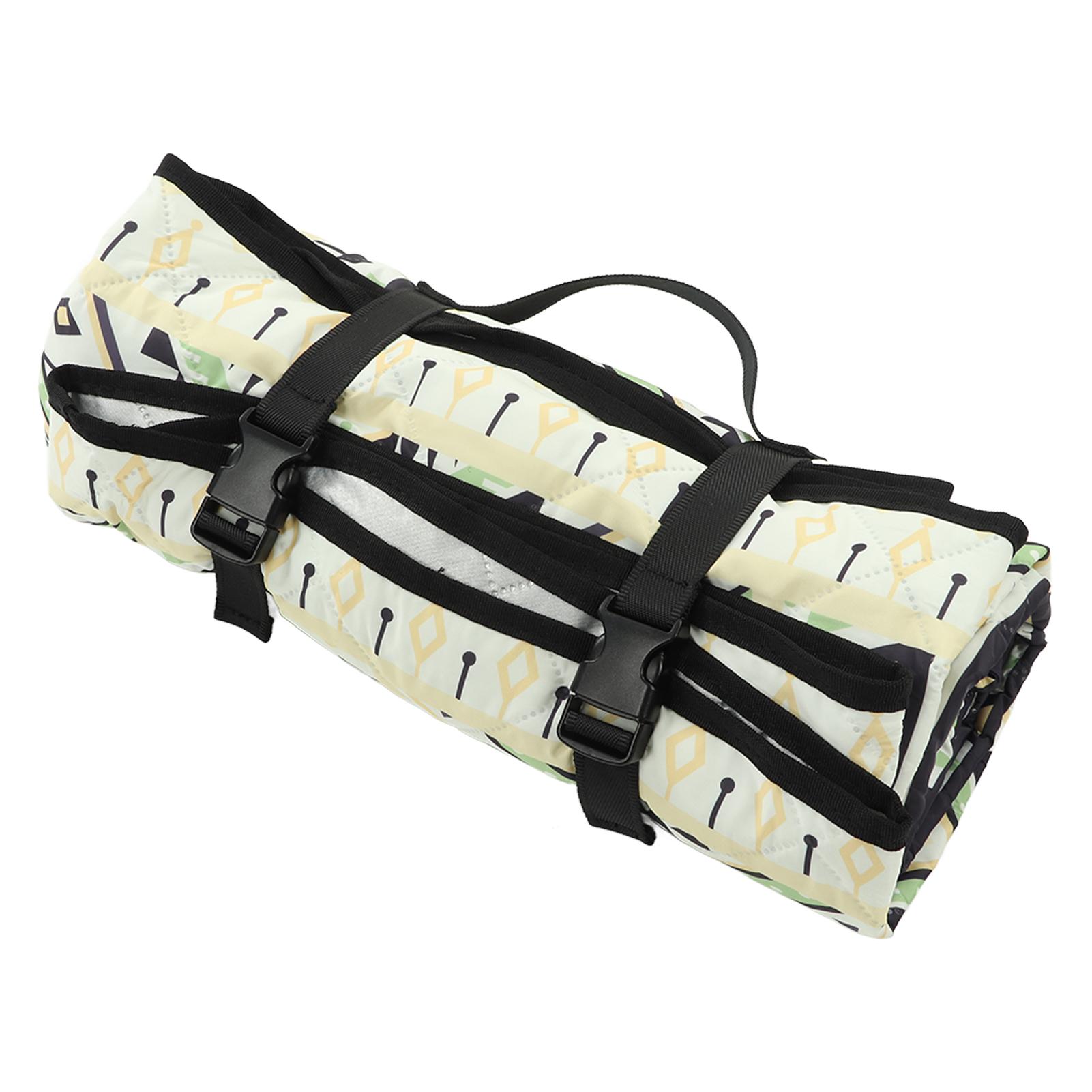 

Пикниковое уличное одеяло 4,7 фута X 4,7 фута Толстое 3-слойное Водонепроницаемый коврик для пикника для кемпинга, парка, путешествий