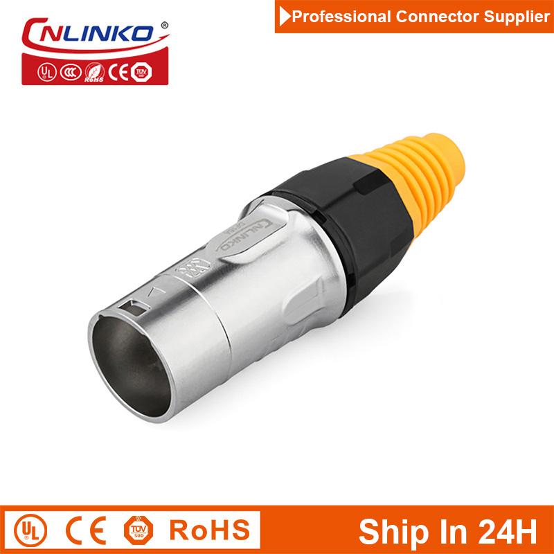 Cnlinko YT Ethernet Cat5e 8pin Waterproof Panel Mount RJ45 Signal Cable Connector Plug Socket Adapter for Network Laptop Telecom YT-RJ45 Plug