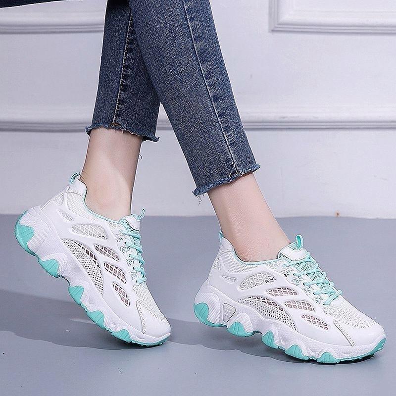 Spring and Summer New Versatile and Lightweight Women's Mesh Breathable Spring Dad Shoes Sports and Leisure Women's Shoes