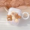 Cartoon Cherry Airpods 1 /2 Generation Cute Bear Transparent Bluetooth Headset Protective Case Cover 3 Generation Hanging Buckle Soft Pro