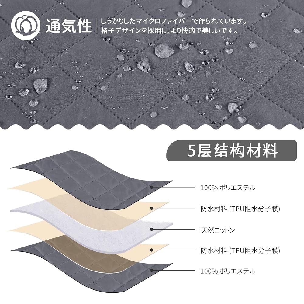 TAOCOCO Waterproof Couch Sofa Cover, Floor Sofa Cover, Corner Sofa Cover, Sofa Bed Cover, Ottoman