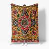 Floral Paisley Fleece Blanket Soft Warm Throw Sofa Bed Decorative Bedspread for Home Living Room Bedroom
