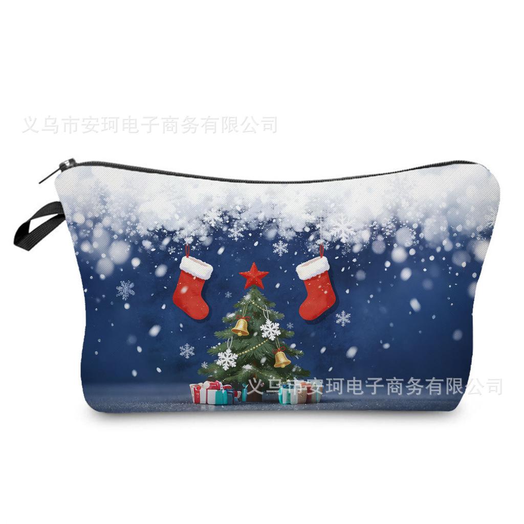 Damen Kosmetiktasche mit Blumenmuster Toilettenartikel Organizer Reiseaufbewahrungskoffer 6665