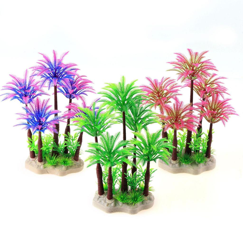 Fish Tank Decor: Simulation Water Plant Sand Table Bonsai Ornaments, Plastic Fake Water Plant CT80