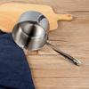 IMEEA Milk Pan, 18-10 Stainless Steel, Induction Cooktop Compatible, 450ml, Mini Milk Pan, Silver