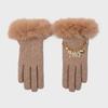 Eireve FUR&BRACELET WOOL GLOVES (BEIGE)