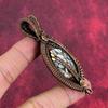 Copper larimar pendant copper wire wrapped gemstone jewelry handmade copper pendant gifts for women wire weaving pendants birthstone jewelry