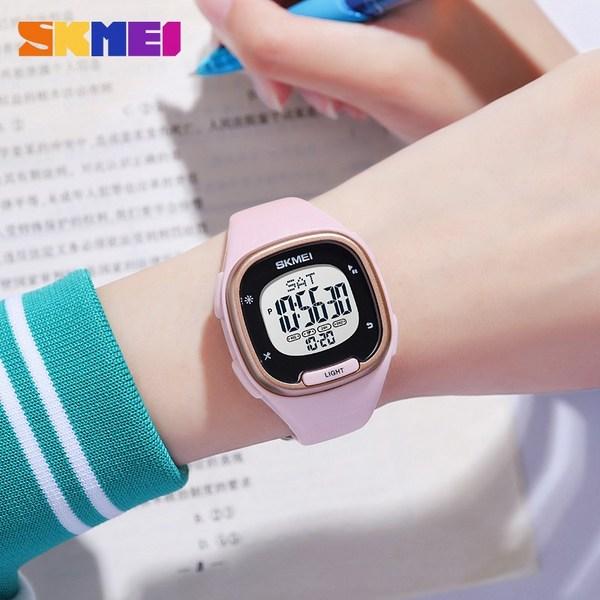 SKMEI SKM-1959 Women's Digital Fashion Waterproof Electronic Sports Rubber Urethane Wrist Watch