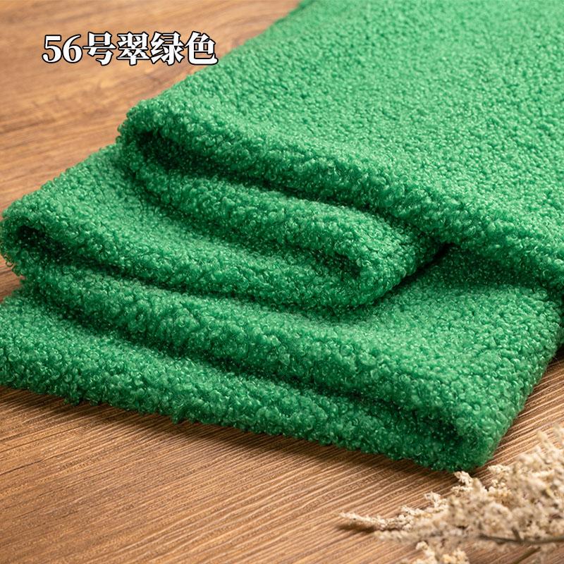Teddy Plush Fabric Elasticity Soft By The Meter for Toys Pet Nest Cushion Handmade DIY Sewing Faux Lamb Fur Cloth Beige White