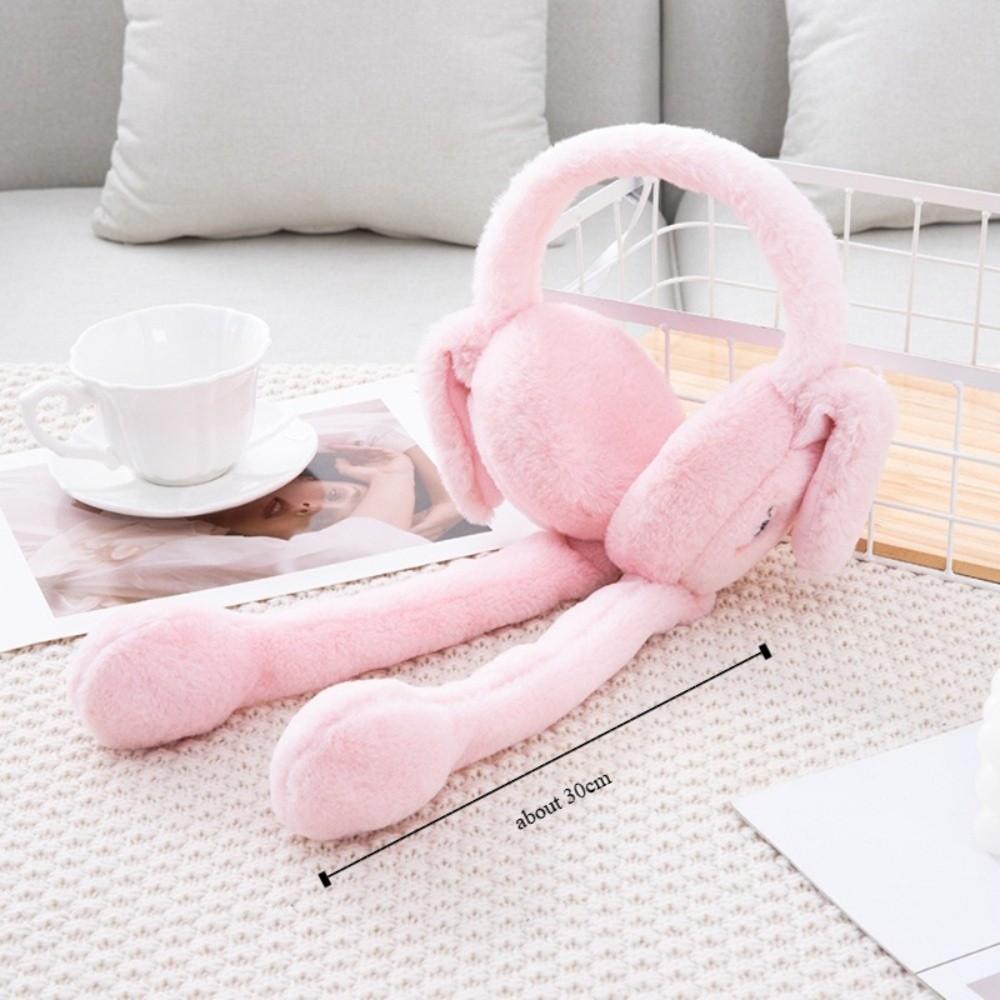 Heart Rabbit WinterWarm Plush Ear Muffs Airbag Plush Ear Muffs Rabbit Ear Covers  Children's Use