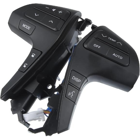 ACROPIX Auto Car Steering Wheel Cruise Volume Control Switch Button Fit for Toyota Hilux - Pack of 1 Black