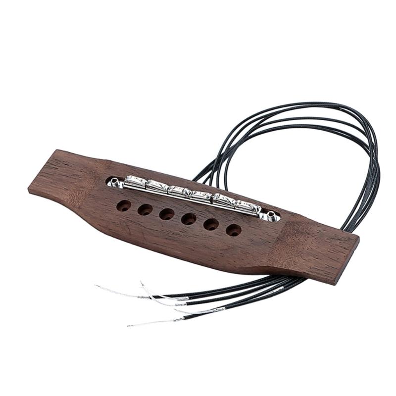 Palisander Akustikgitarren-Tonabnehmer für 6-saitige Instrumente mit E-Gitarren-ähnlicher Körnigkeit Hochleistungs-Tonabnehmer
