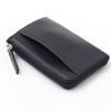 Coin Purse Elegant Selected Calf Leather Smooth Easy to Use Storage Capacity Orthodox Versatile Black [Mira Schon] [CALF LEATHER] Men's