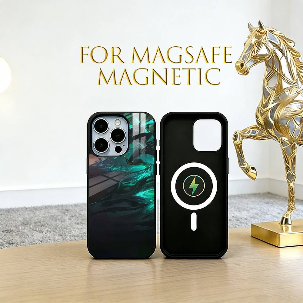 Ruined King Phone Case For iPhone17,16,15,14,13,12,11 Plus,Pro Magnetic For Magsafe Wireless Charging