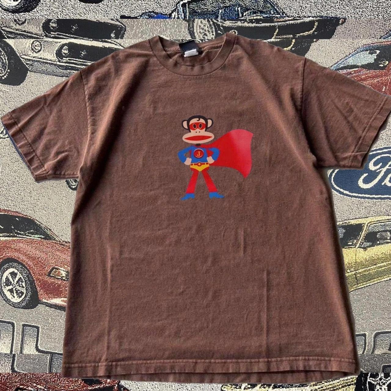 Paul Frank Monkey superhero Cartoon Unisex T-shirt S-5XL XXXL