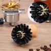 1pcs Coffee Portafilter Basket Cleaning Brush, Stiff Bristles And Wood Handle, Coffee Accessory, Coffee Filter Brush Fits For 54mm/58mm Espresso