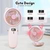 Handheld Fan Mini, Portable USB Rechargeable Fan with 4 Speeds