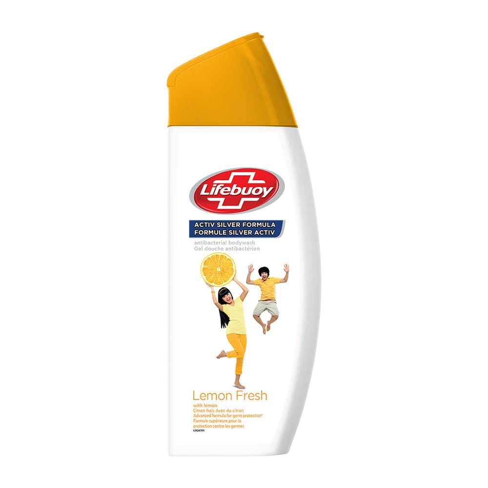 

Lifebuoy Lemon Fresh Antibacterial Body Wash 300 ml Pack Of 1 For Daily Shower, Refreshing Deep Clean & Long Lasting Freshness