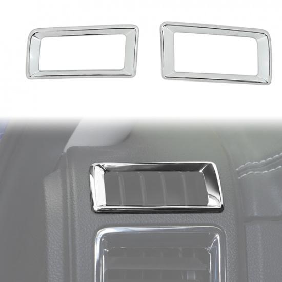 Chrome Center Console Air Vent Outlet Trim Decor Frame for Dodge Ram 1500 10-17