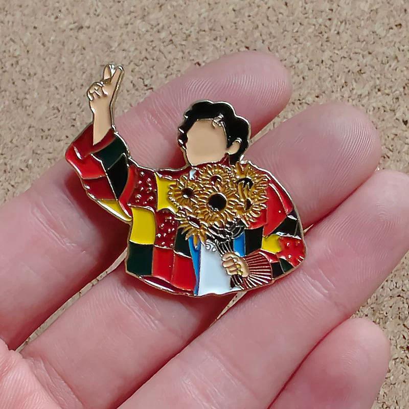 Popular Music Art Enamel Pins Rock Band Cartoon Brooches Backpack Decoration Lapel Badge Gifts For Good Friends