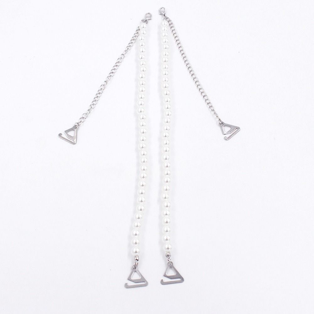Fashion Metal Bras Straps Aniti-slip Pearl Shoulder Straps Adjustable Rhinestone Underwear Strap