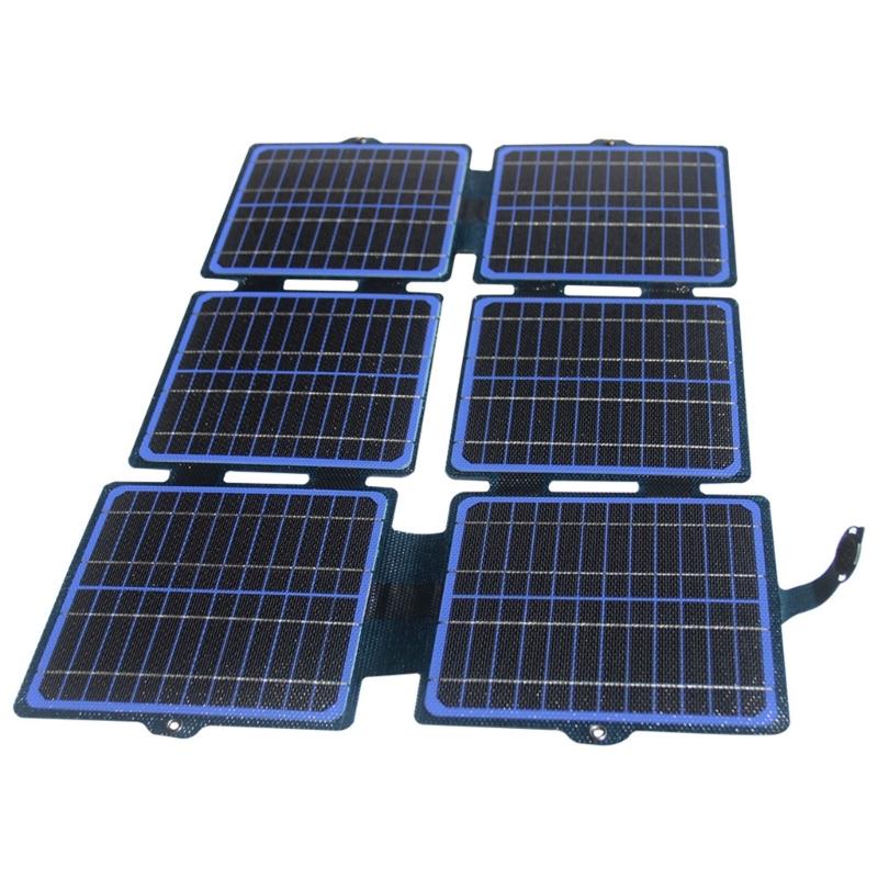 

30 Watt Portable Folding Solar Panel Waterproof ETFE Monocrystalline Solar Panel Charging Device Portable Mobile Power 1