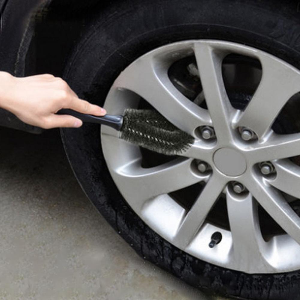 Tyre Tire Rim Scrub Cleaner Car Wheel Hub Cleaner Car Wheel Cleaning Brush Detailing Washing Brushes for Car Washing Maintenance