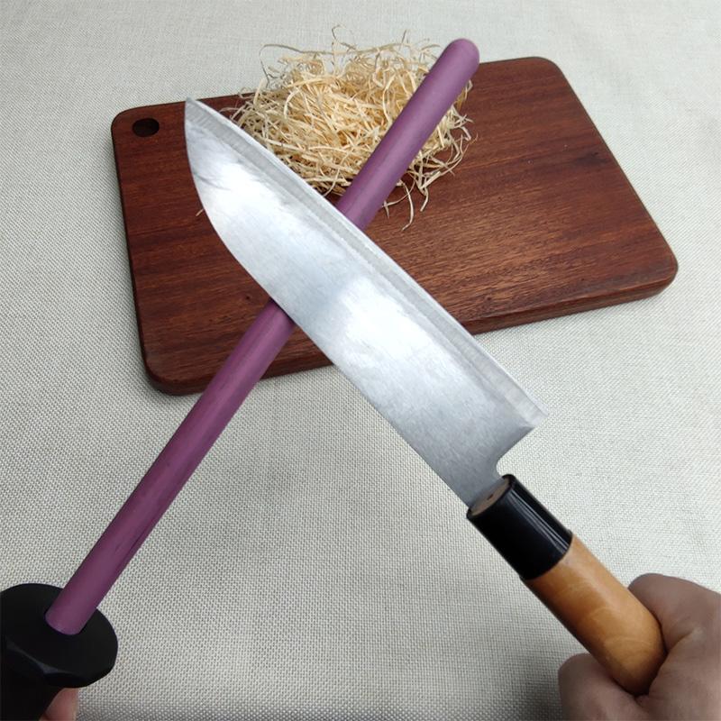 1Pcs Knife Sharpening Rod 10inch Ceramic Kitchen Knife Sharpeners Steel Professional Grinding System Knives Tool Household Use