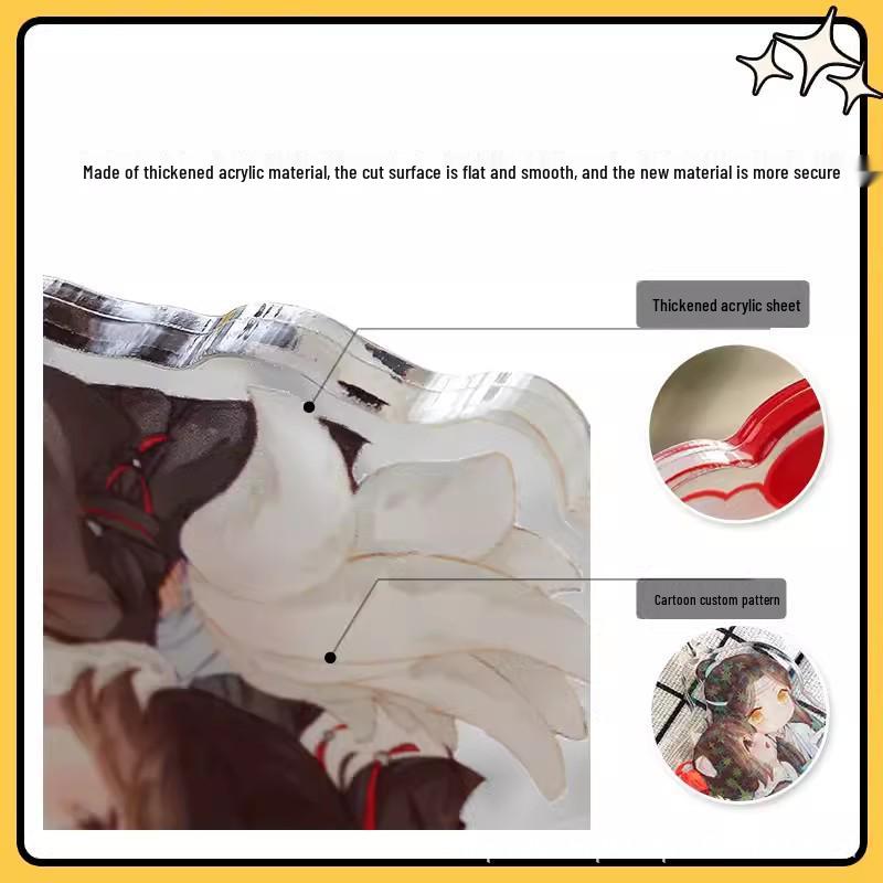 Double-Sided HD Acrylic Bee Pendant for Car Rearview Mirror - Christmas Ornament