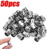 1/50pcs Tire Accessories Car Tyre Air Pressure Cap Car Wheel Tire Valve Stem Cap Chrome Plated Airtight Cover Plastic Round Head