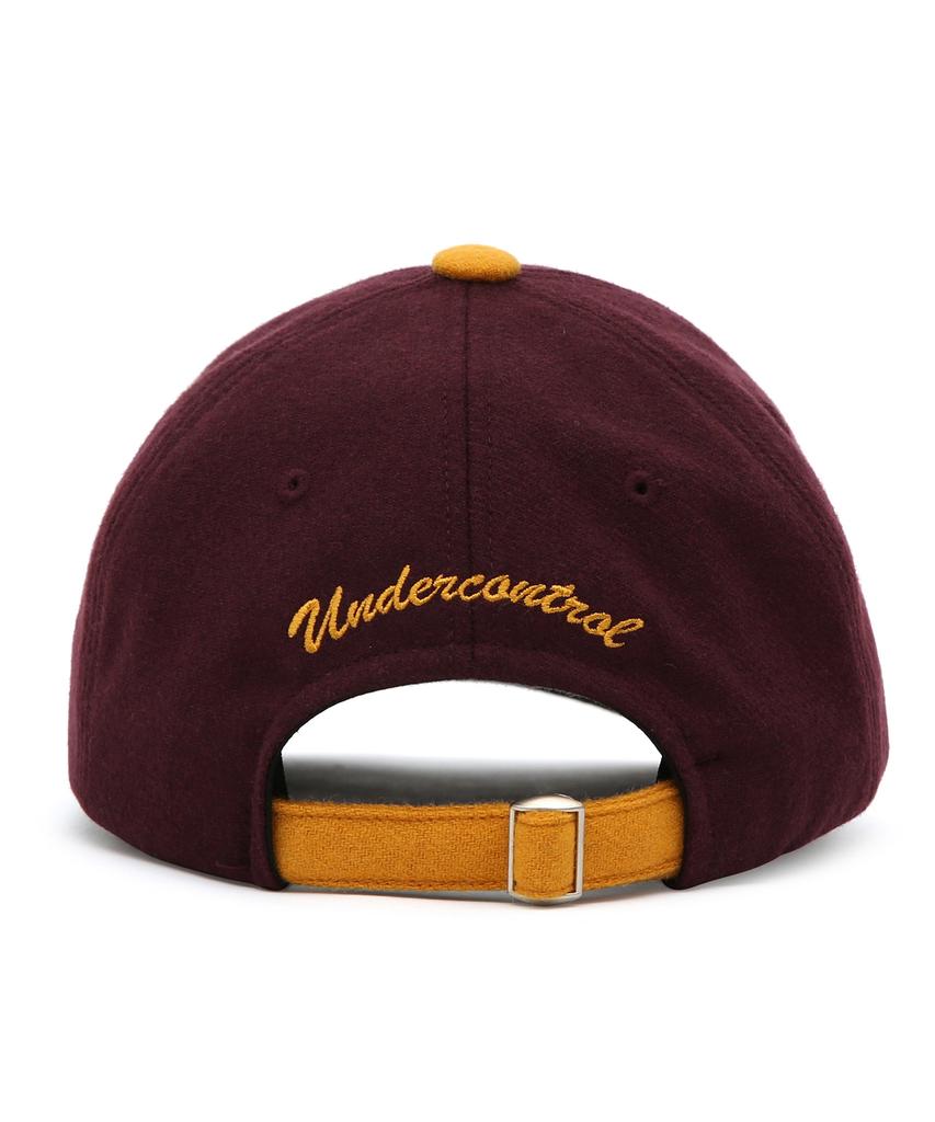 Eondeokeonteulol Unisex Autumn/Winter Flannel Color Block Soft Top Ball Cap Baseball Cap Sports Crew / Authentic B B / Wine Flannel