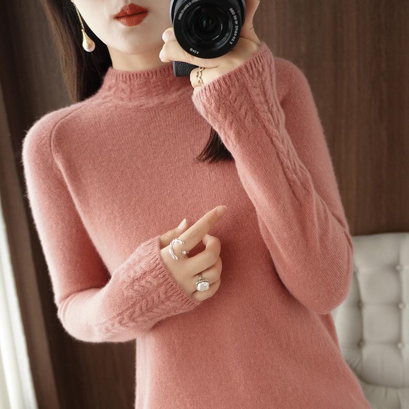 

Женский вязаный свитер Arctic Velvet: Теплый, стильный, универсальный, с замысловатым дизайном, мягкий и уютный для осени и зимы. S 42.5-47.5 kg розовый