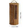 Handgewebter Zylinder Aufbewahrungskorb Badezimmer Organizer für 3 Rollen Toilettenpapier Freistehendes Badregal Dekoration
