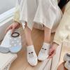 Spring and Summer Cartoon Animal Pattern Women's Boat Shoes Simple and Versatile Non-slip Invisible Socks Thin Cotton Breathable Short Socks