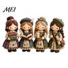 Stress Relief Craft Patchwork Girl DIY Kit, 3D Doll Sewing Set with Pre-Cut Beginner Kit Fabric Thread Needles, Cute for Home Decor Handmade
