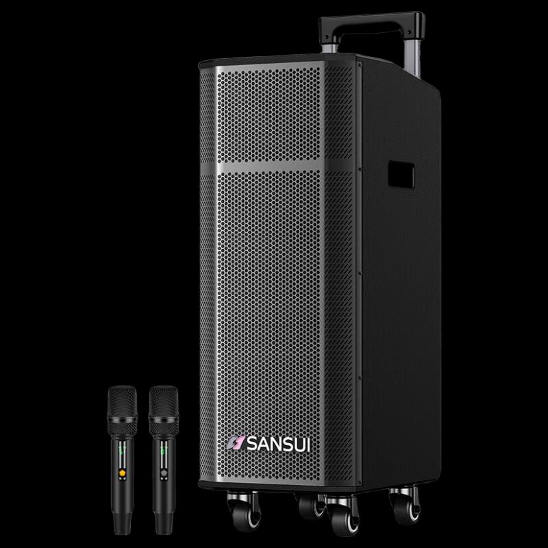 SANSUI G26 Portable Outdoor PA Speaker with Wireless Microphone