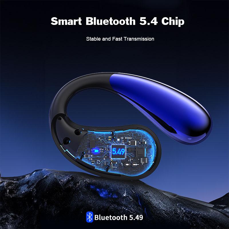 Afișaj digital Căști fără fir Căști cu cârlig pentru ureche Căști stereo HiFi cu microfon HD Transmisie cu latență scăzută Rezistent la apă