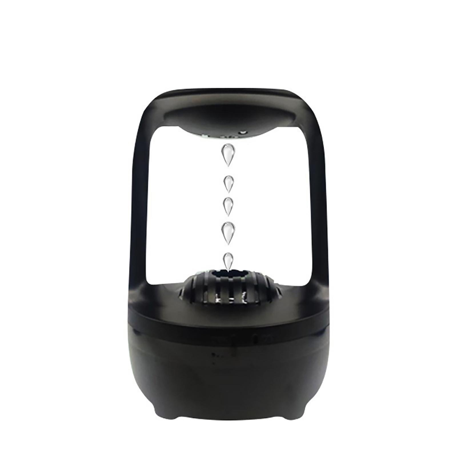 Bedroom Countercurrent Humidifier Super Quiet Anti Gravity Design Aroma Essential Oil Diffuser For Babies Nursery Whole House black