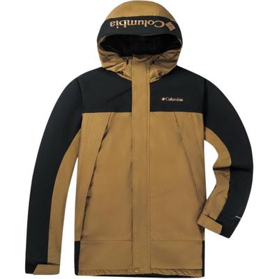 Columbia Omni-Heat Outdoor Waterproof Insulated Breathable Hooded Ski Jacket Men Jackets Brown WE4984-257