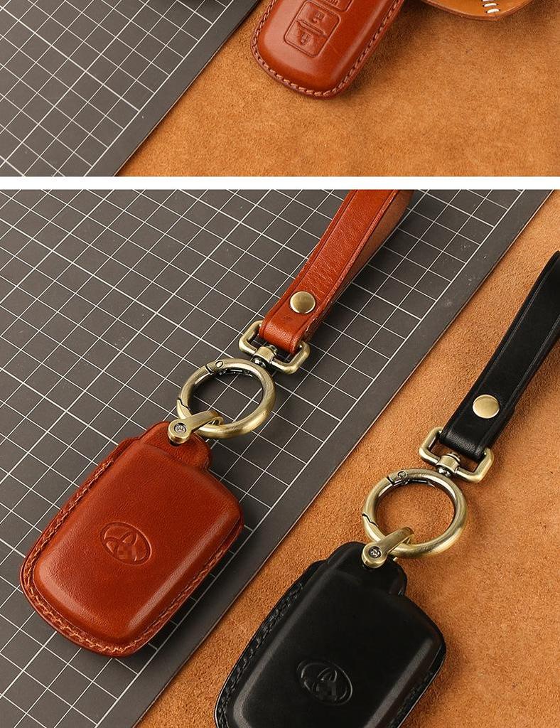Cross-Border Compatible Cowhide Key Bag for Toyota Avalon, Camry, Corolla, Highlander, RAV4