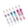 1Pc Kawaii Cute Rabbit Multicolor Pen 0.5mm Colorful Ink Pen Cartoon Creative Gel Cartoon Bunny Pen Ten-Color Brown Colorful 10-Color Back To School S