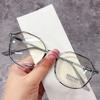 Transparent Computer Glasses Frame Women And Men Anti Blue Light Round Glasses Blackout Glasses Optical Glasses Lenses