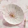Three Fold Manual Sun Umbrella 16 Ribs Umbrella Elegant Design Wooden Handle Parasol Umbrellas Retro Rain and Sun Umbrella