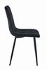 Libra Chair - Black Velvet / Black Legs X 2