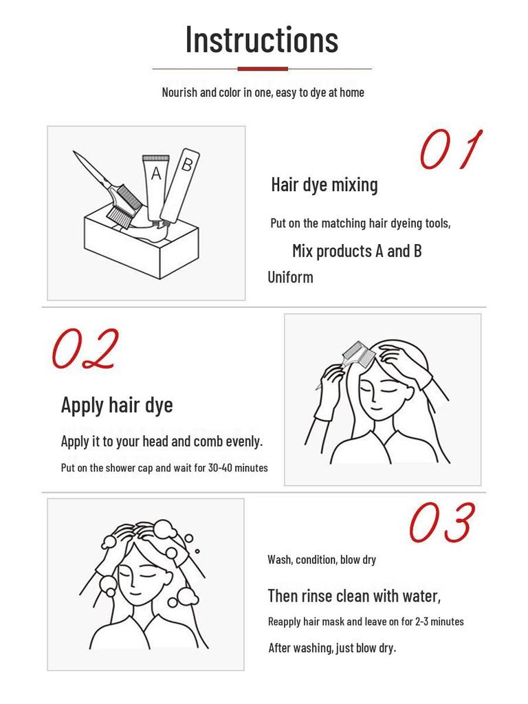 Premium Gift Box: Natural Black & Gray-Brown Linen Hair Dye Cream - Youthful, Vibrant, Plant-Based Formula