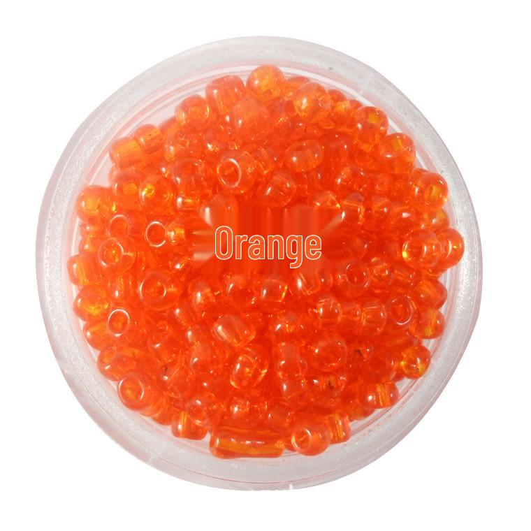 Transparent Glass Rice Beads for DIY Jewelry and Cross Stitch Clothing Accessories
