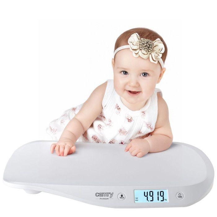Balance Électronique Pour Bébé Camry CR8185 - Capacité 20kg Coloris Blanc